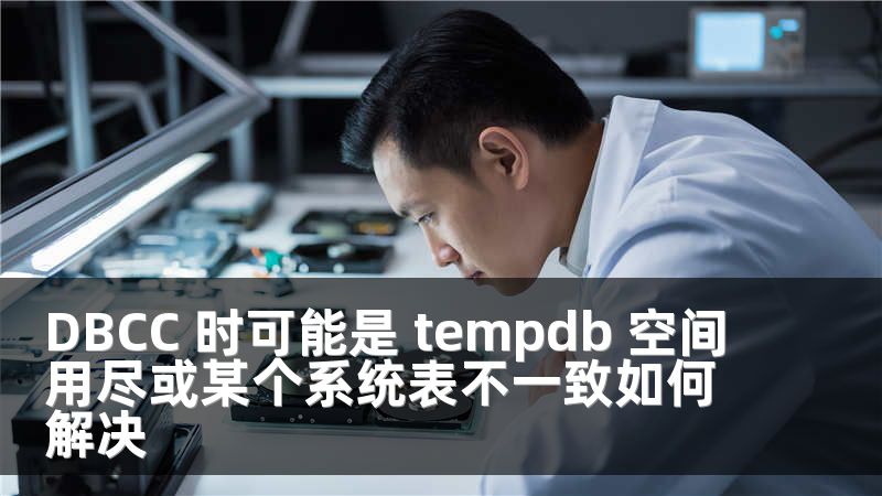 DBCC 时可能是 tempdb 空间用尽或某个系统表不一致如何解决