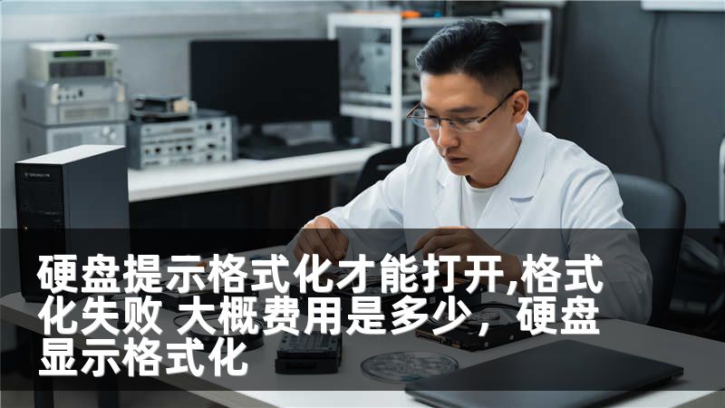 硬盘提示格式化才能打开,格式化失败 大概费用是多少，硬盘显示格式化