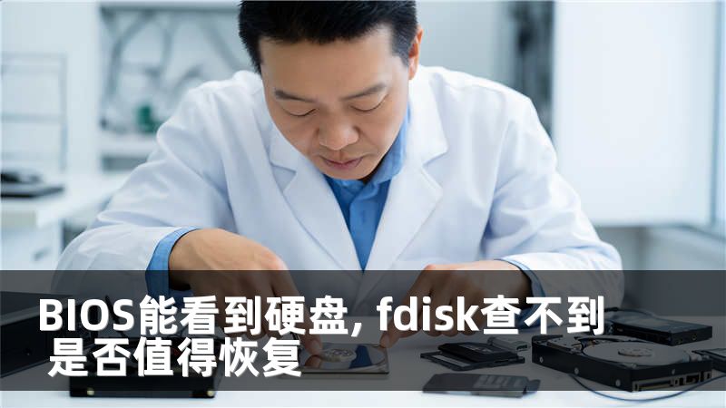 BIOS能看到硬盘, fdisk查不到 是否值得恢复