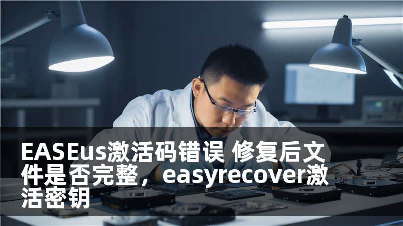 EASEus激活码错误 修复后文件是否完整，easyrecover激活密钥