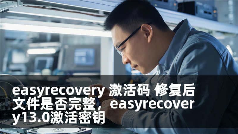 easyrecovery 激活码 修复后文件是否完整，easyrecovery13.0激活密钥