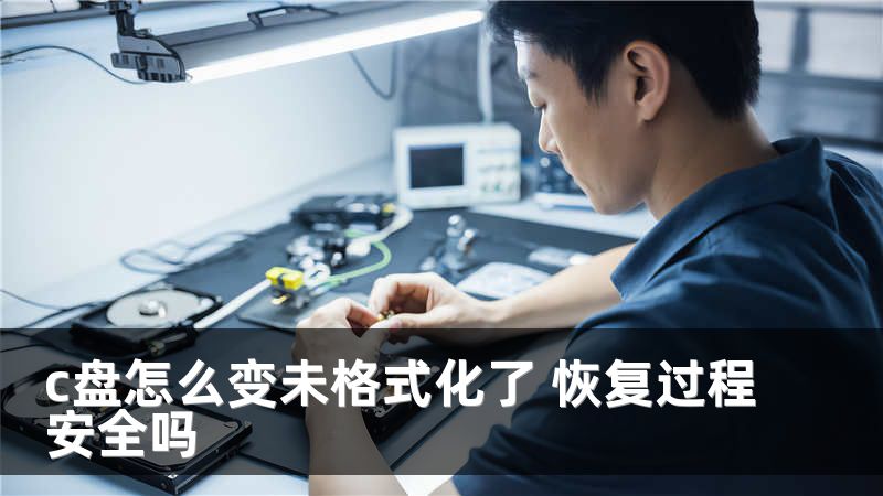 c盘怎么变未格式化了 恢复过程安全吗