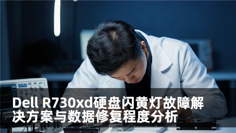 Dell R730xd硬盘闪黄灯故障解决方案与数据修复程度分析