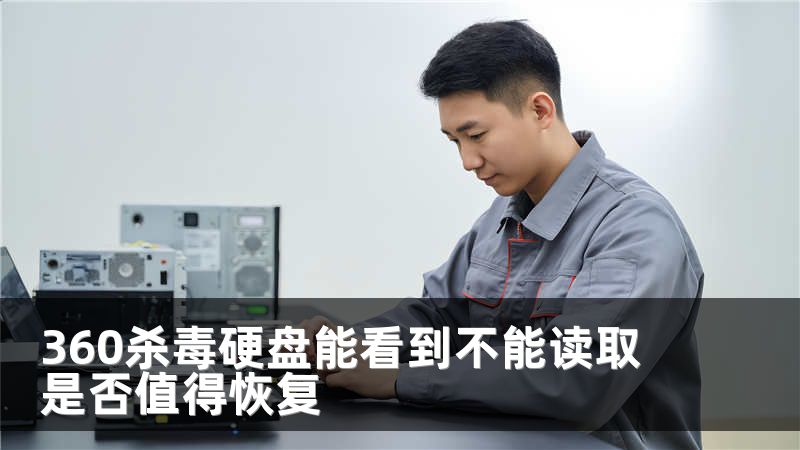 360杀毒硬盘能看到不能读取 是否值得恢复
