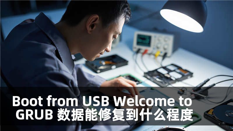 Boot from USB Welcome to GRUB 数据能修复到什么程度