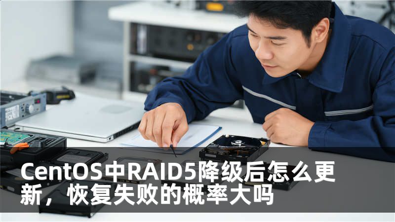 CentOS中RAID5降级后怎么更新，恢复失败的概率大吗