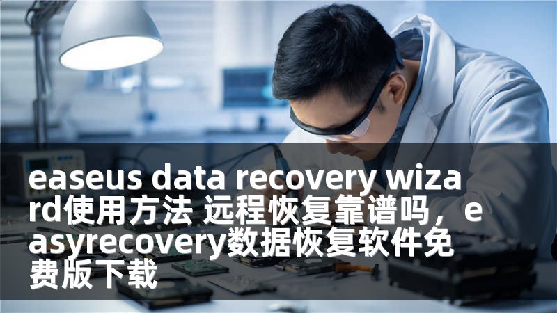 easeus data recovery wizard使用方法 远程恢复靠谱吗，easyrecovery数据恢复软件免费版下载