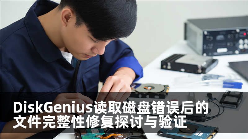 DiskGenius读取磁盘错误后的文件完整性修复探讨与验证