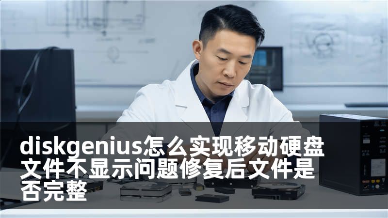 diskgenius怎么实现移动硬盘文件不显示问题修复后文件是否完整