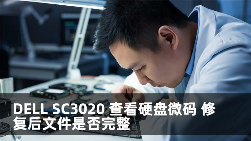 DELL SC3020 查看硬盘微码 修复后文件是否完整