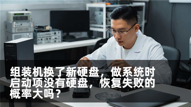 组装机换了新硬盘，做系统时启动项没有硬盘，恢复失败的概率大吗？