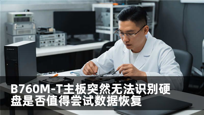 B760M-T主板突然无法识别硬盘是否值得尝试数据恢复