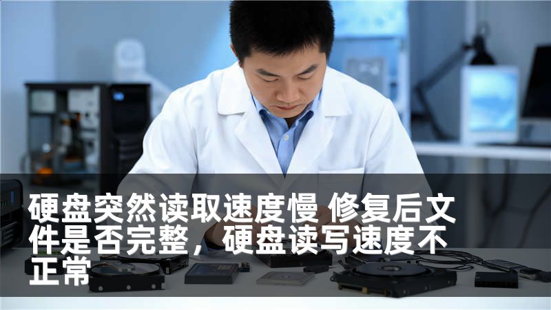 硬盘突然读取速度慢 修复后文件是否完整，硬盘读写速度不正常