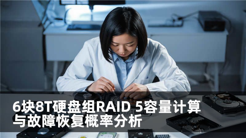 6块8T硬盘组RAID 5容量计算与故障恢复概率分析