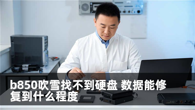 b850吹雪找不到硬盘 数据能修复到什么程度