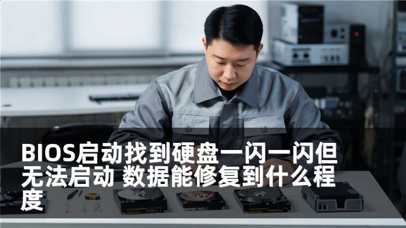 BIOS启动找到硬盘一闪一闪但无法启动 数据能修复到什么程度