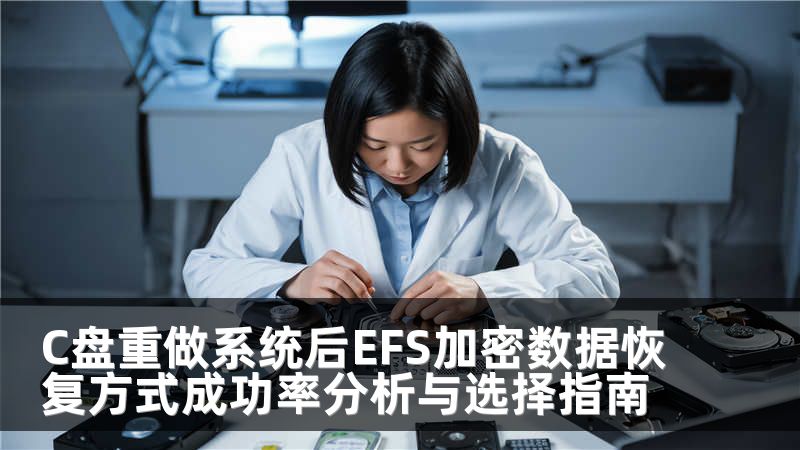 C盘重做系统后EFS加密数据恢复方式成功率分析与选择指南