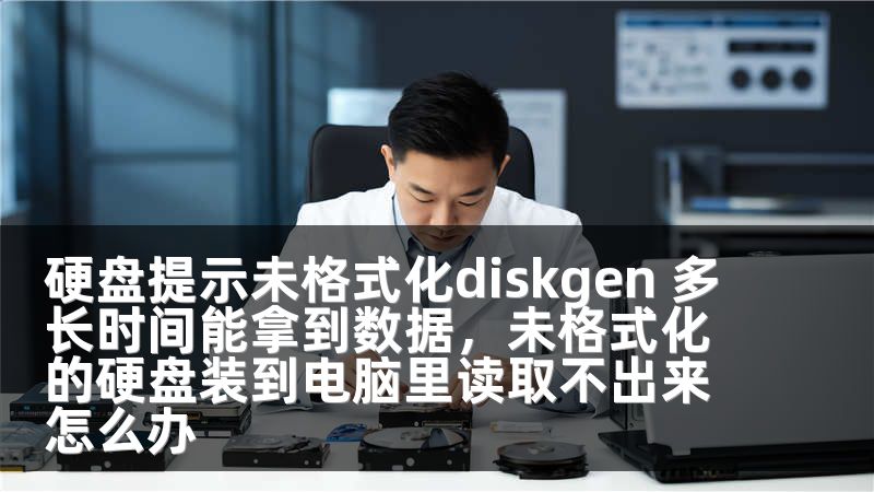 硬盘提示未格式化diskgen 多长时间能拿到数据，未格式化的硬盘装到电脑里读取不出来怎么办