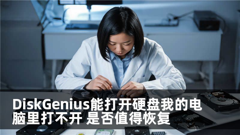 DiskGenius能打开硬盘我的电脑里打不开 是否值得恢复