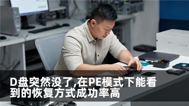 D盘突然没了,在PE模式下能看到的恢复方式成功率高