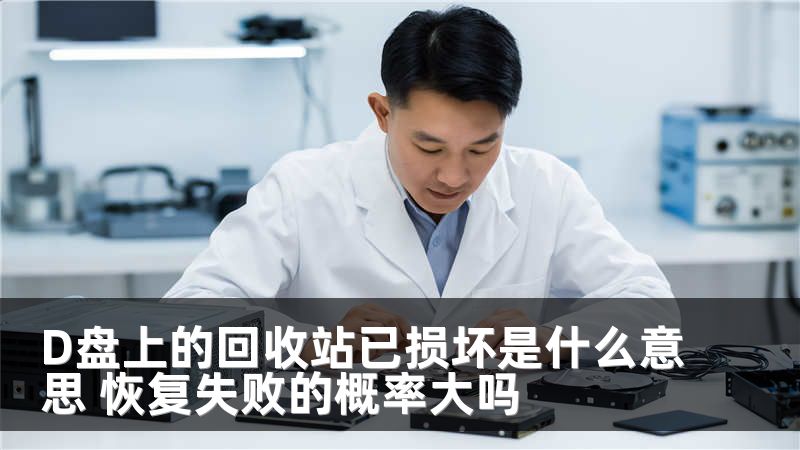 D盘上的回收站已损坏是什么意思 恢复失败的概率大吗