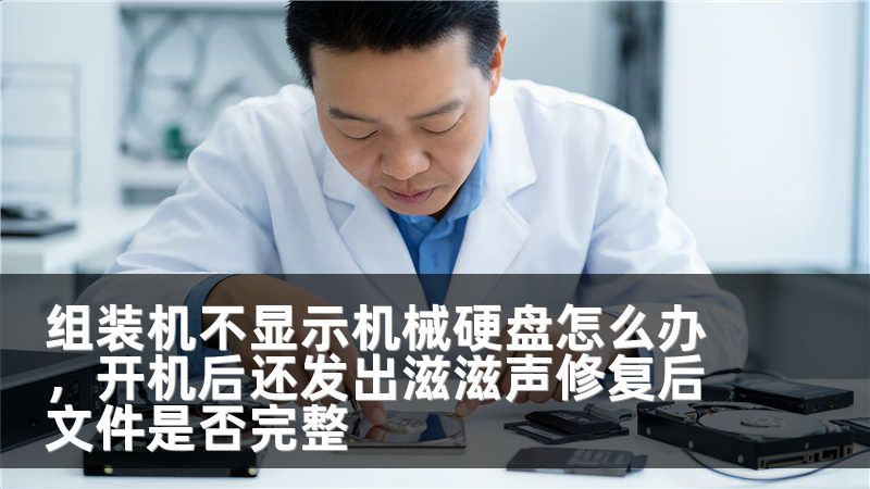 组装机不显示机械硬盘怎么办，开机后还发出滋滋声修复后文件是否完整