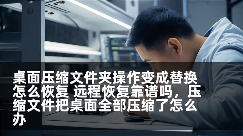 桌面压缩文件夹操作变成替换怎么恢复 远程恢复靠谱吗，压缩文件把桌面全部压缩了怎么办