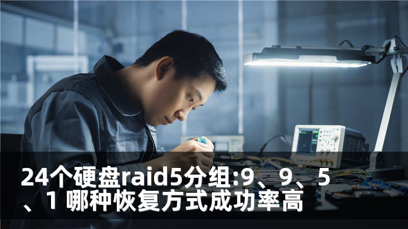 24个硬盘raid5分组:9、9、5、1 哪种恢复方式成功率高