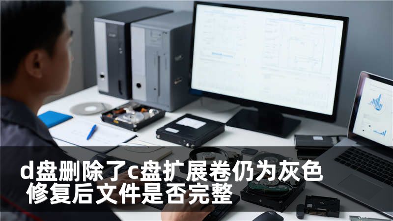 d盘删除了c盘扩展卷仍为灰色 修复后文件是否完整