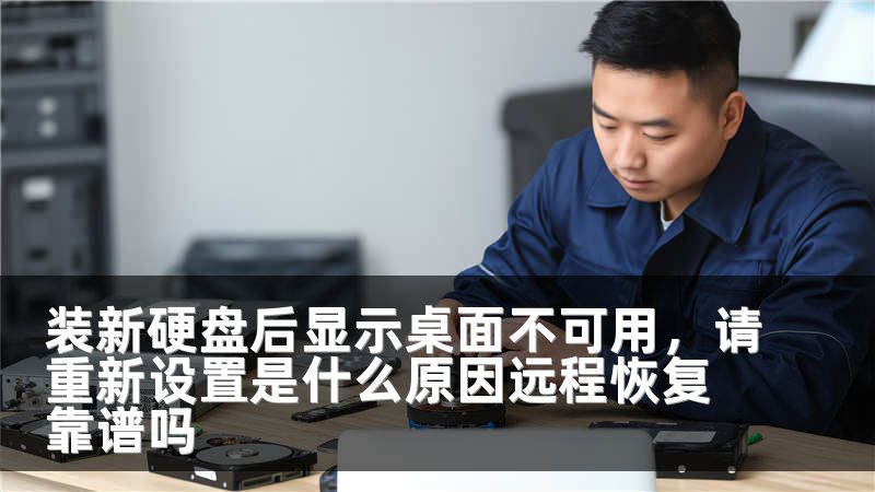 装新硬盘后显示桌面不可用，请重新设置是什么原因远程恢复靠谱吗