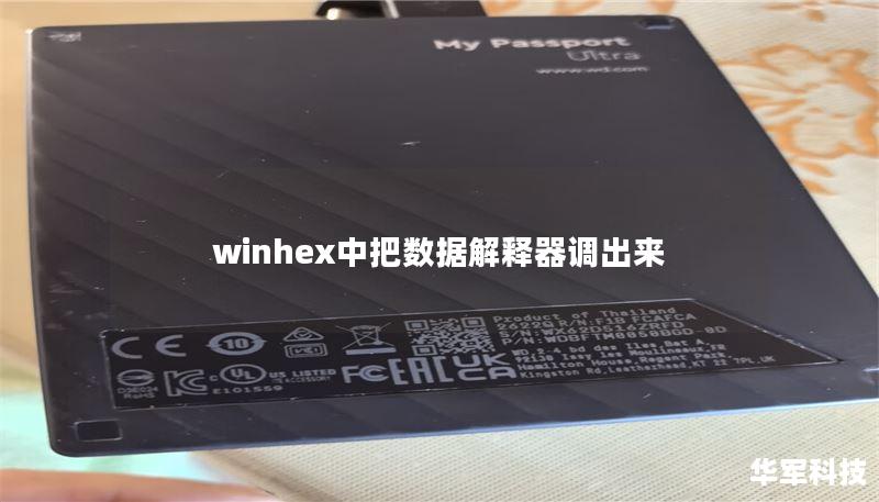 winhex中把数据解释器调出来