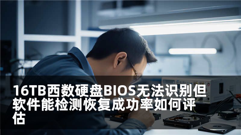 16TB西数硬盘BIOS无法识别但软件能检测恢复成功率如何评估