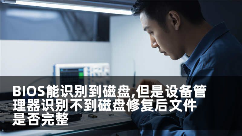 BIOS能识别到磁盘,但是设备管理器识别不到磁盘修复后文件是否完整