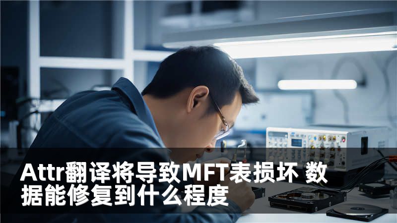 Attr翻译将导致MFT表损坏 数据能修复到什么程度