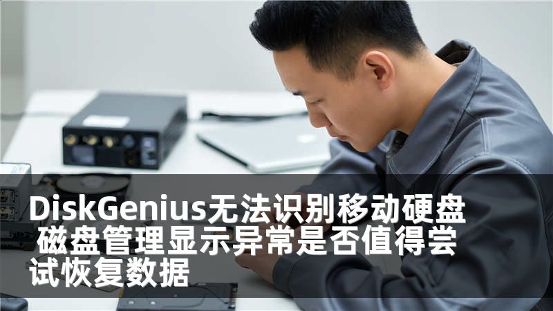 DiskGenius无法识别移动硬盘 磁盘管理显示异常是否值得尝试恢复数据