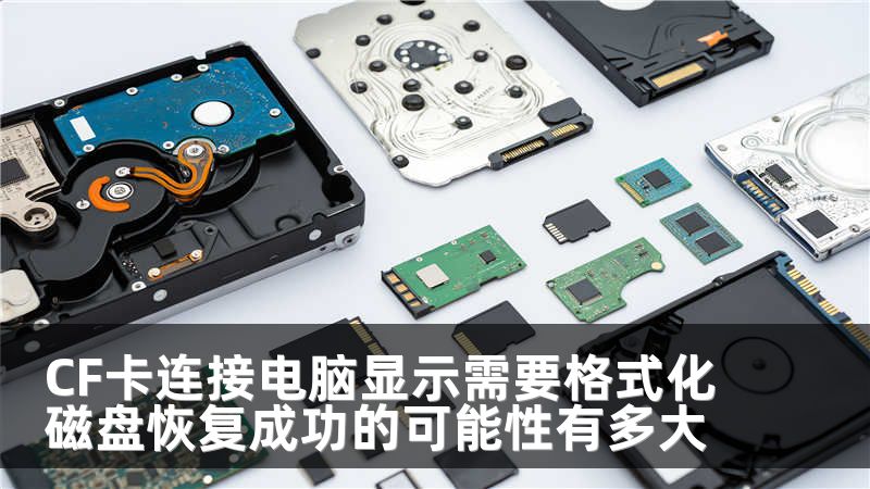 CF卡连接电脑显示需要格式化磁盘恢复成功的可能性有多大