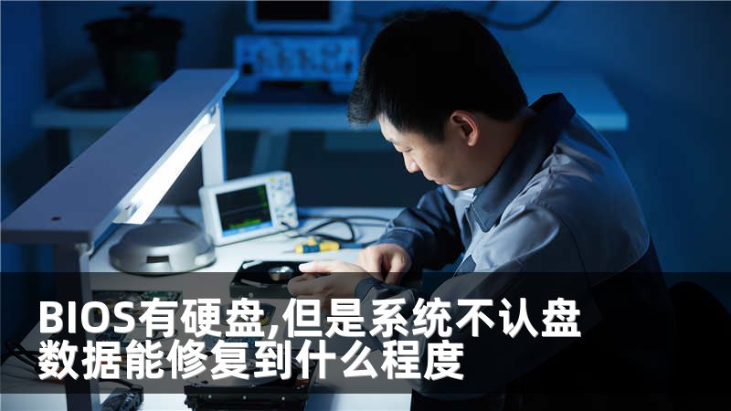 BIOS有硬盘,但是系统不认盘 数据能修复到什么程度