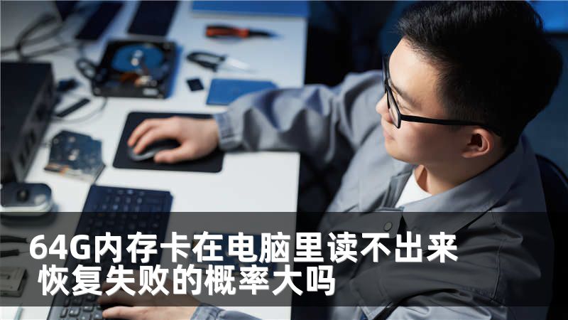64G内存卡在电脑里读不出来 恢复失败的概率大吗