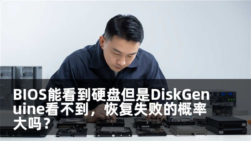 BIOS能看到硬盘但是DiskGenuine看不到，恢复失败的概率大吗？