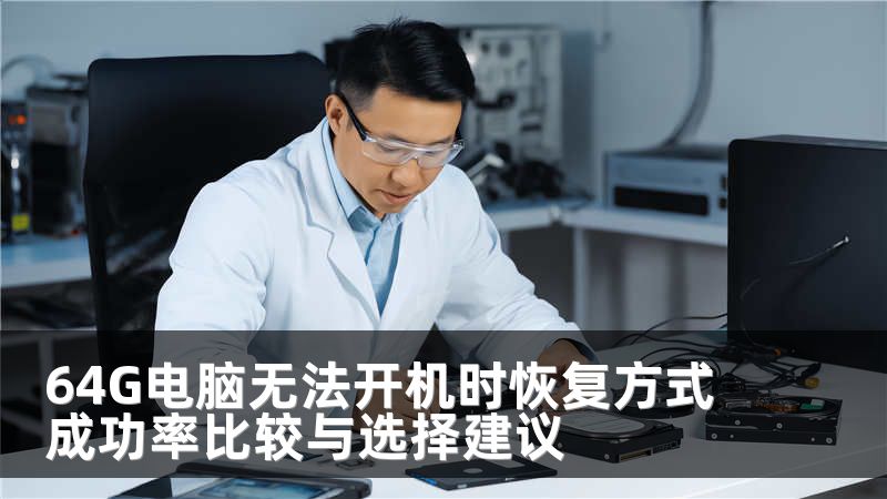 64G电脑无法开机时恢复方式成功率比较与选择建议
