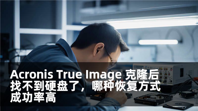Acronis True Image 克隆后找不到硬盘了，哪种恢复方式成功率高