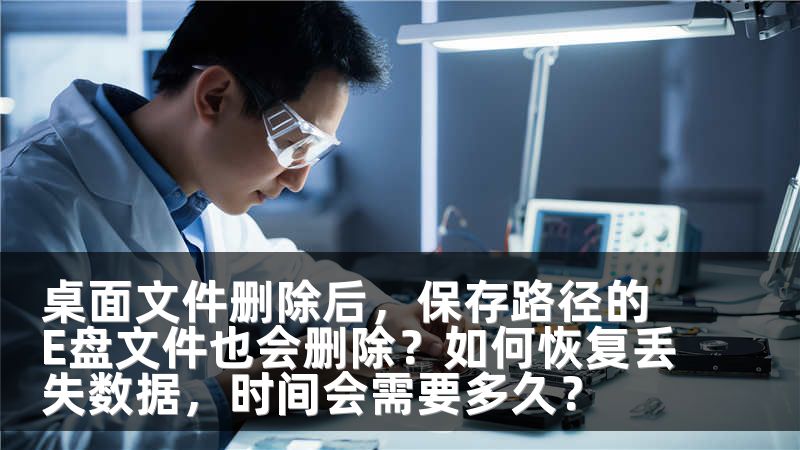 桌面文件删除后，保存路径的E盘文件也会删除？如何恢复丢失数据，时间会需要多久？