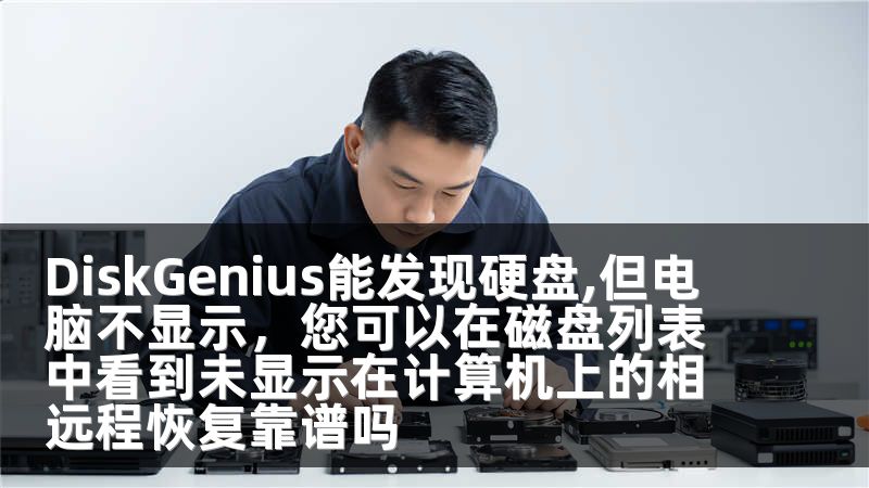 DiskGenius能发现硬盘,但电脑不显示，您可以在磁盘列表中看到未显示在计算机上的相远程恢复靠谱吗