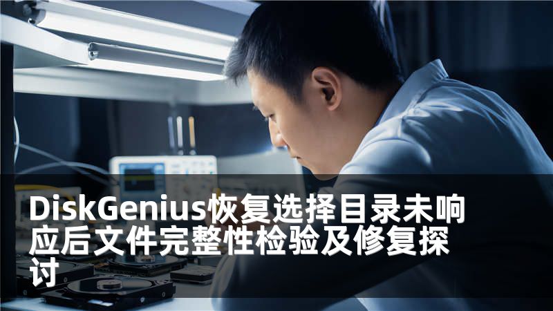 DiskGenius恢复选择目录未响应后文件完整性检验及修复探讨