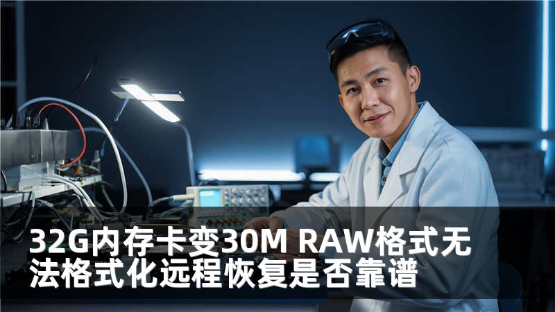 32G内存卡变30M RAW格式无法格式化远程恢复是否靠谱