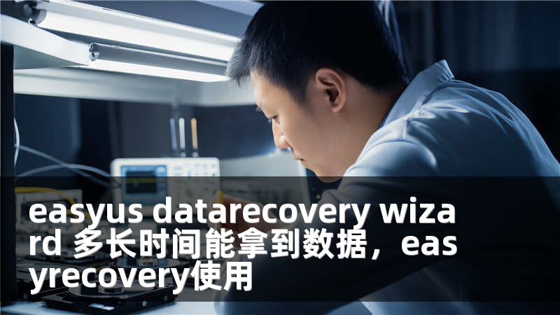 easyus datarecovery wizard 多长时间能拿到数据，easyrecovery使用