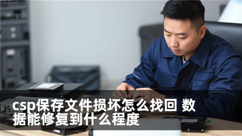csp保存文件损坏怎么找回 数据能修复到什么程度