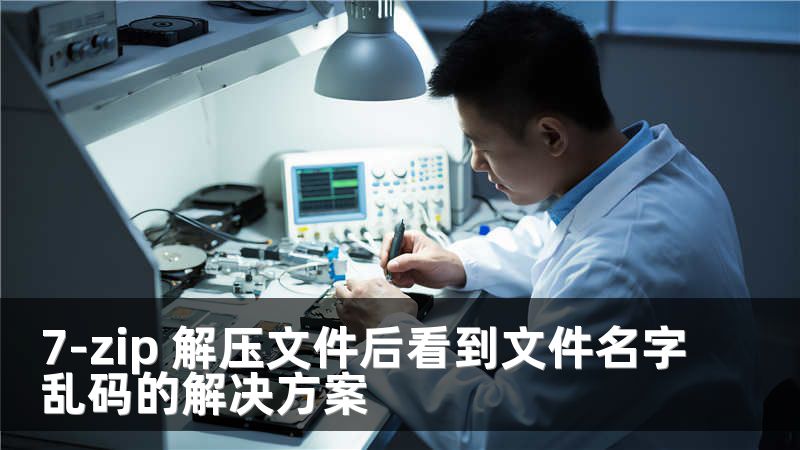 7-zip 解压文件后看到文件名字乱码的解决方案