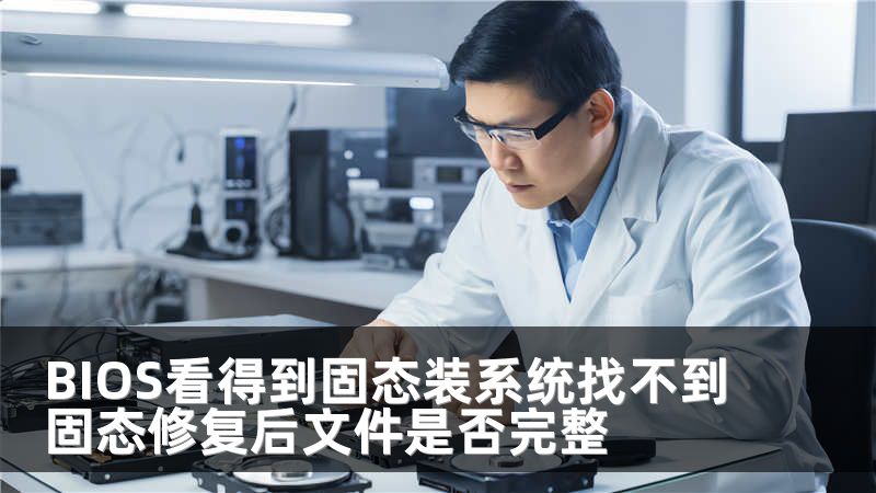 BIOS看得到固态装系统找不到固态修复后文件是否完整