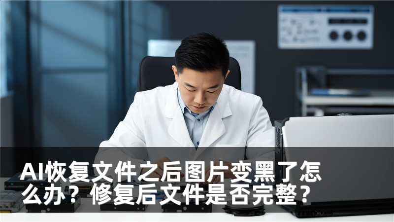 AI恢复文件之后图片变黑了怎么办？修复后文件是否完整？